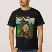 Peace Out Bigfoot Sasquatch T-Shirt