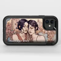 Miami Downtown Women Cuddling Lesbians Drawing Otterbox iPhone Case