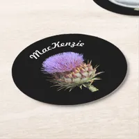 Paper Coaster - Thistle with Name