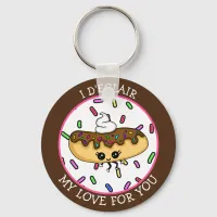 I D'eclair my Love for You Food Pun Keychain