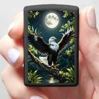 Eagle Perches On A Branch Zippo Lighter