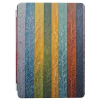 Beautiful multi colored ice crystal feathered  iPad air cover