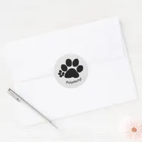 Sticker - Polydactyl Right Paw Print