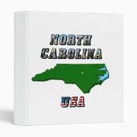 North Carolina Map and Text Binder