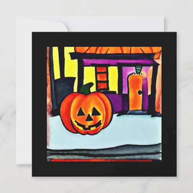 Halloween pumpkin 1 card