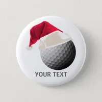 golf christmas button