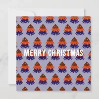 Multicolored Christmas Tree - Flat Card