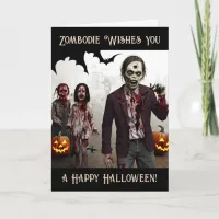 Zombody Wishes You a Happy Halloween Card