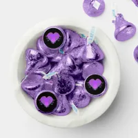 Elegant, Romantic Purple Heart with Flourish  Hershey&#174;'s Kisses&#174;