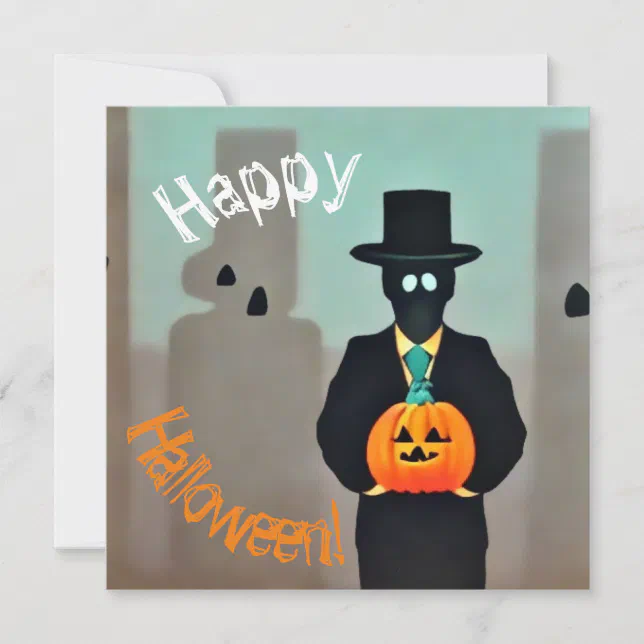 Stylish Halloween Monster Paper Sachets with Invitation