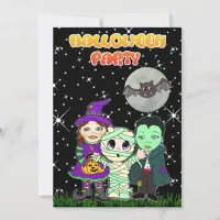 Cute Custom Halloween Invite