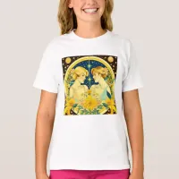 Horoscope Sign Gemini Twins Ethereal Art T-Shirt