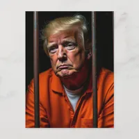 Guilty Trump Sits in Jail  Postcard