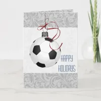 for a soccer player Christmas Cards