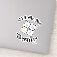 Snarky Paper Fortuneteller Nostalgia Design Sticker