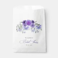 Purple Lilac Lifetime of Butterflies Bridal Shower Favor Bag