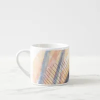 Modern Abstract Art Brushstrokes Latte Mug