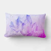 *~* Fun Cheery Amethyst Vibe Crystals Lumbar Pillow