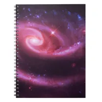 Pink Rose Galaxies Notebook