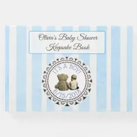 Baby & Teddy Bear Baby Shower Guestbook Keepsake