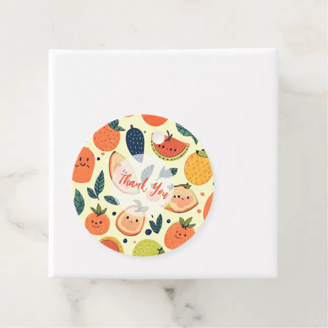 Cute Fruit Kawaii  Favor Tags