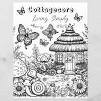 Cottagecore Villa and Butterflies | Color Me