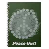 Whirled Peas Pattern Vegetable Love Design Notebook