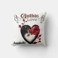 Gothic Love Throw Pillow