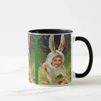 Vintage Easter Girl in Bunny Costume, ZSSG Mug