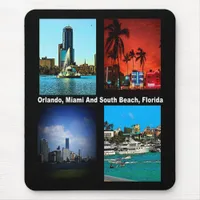 Orlando, Miami, South Beach Collage Mouse Pad