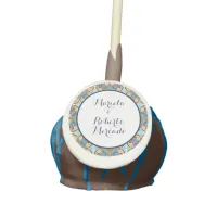 Elegant Mexican Floral Talavera Wedding  Cake Pops