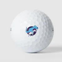 Trex Riding Unicorn Golf Balls