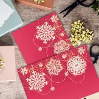 Red Stylish Merry Christmas Tissue Paper