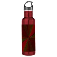 Circular Gradient Patchwork Red to Green Water Bottle