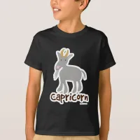 Capricorn Cute Goat Symbol Cartoon T-Shirt