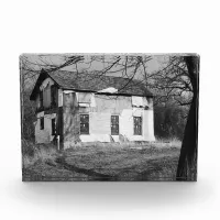 Personalize this Abandoned House in the Woods   Photo Block