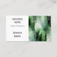 Public Relations Specialist Modern Minimalism  Appointment Card