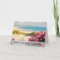 *~* Fence Roses Beach TV2  Sympathy Love Light Card