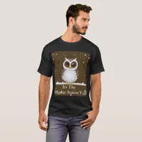 Vintage Snow Owl Holiday T-Shirt