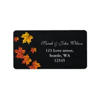 Vintage Chalkboard fall address label