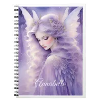 Enchanting Purple Glow Fairy Spiral Photo Notebook