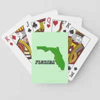 Florida State Map and Text Poker Cards