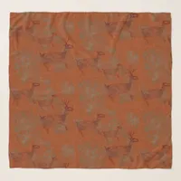 Southwest Deer Petroglyphs Scarf