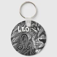 Zodiac Sign Leo Keychain