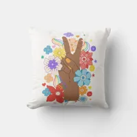 Black LGBTQ Pride Throw Pillow