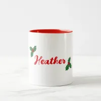 Holly Christmas Mug