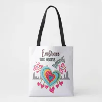 Embrace the Hearts Melody Tote Bag