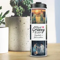 Modern Photo Collage Best Granny Ever Grandma Gift Thermal Tumbler