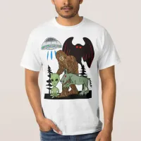 Cryptid Big Foot Alien Mothman UFO Chupacabra  T-Shirt