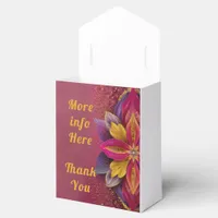 Elegant Floral Wedding  Favor Boxes